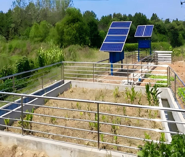 solar-powered sewage treatment plants